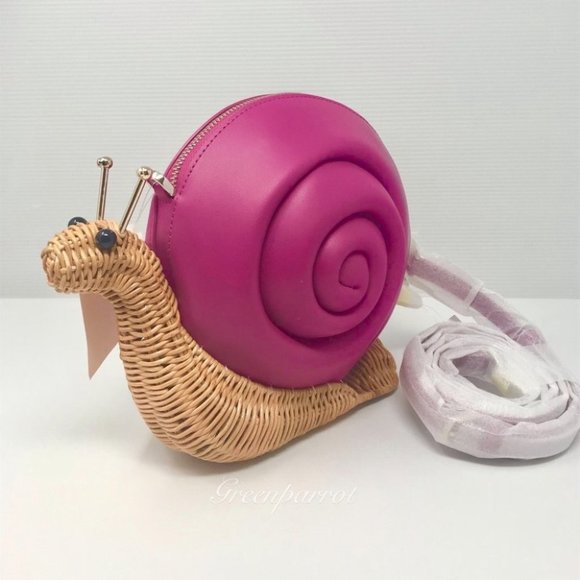kate spade Handbags - NEW Kate Spade Scarlett Snail Wicker Crossbody